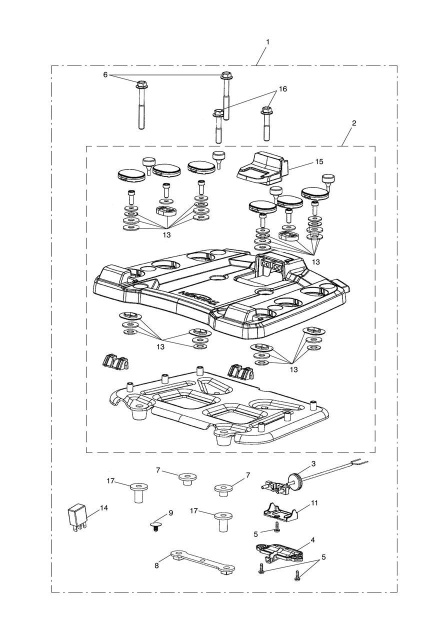 Sliding Carriage Kit exploded diagram