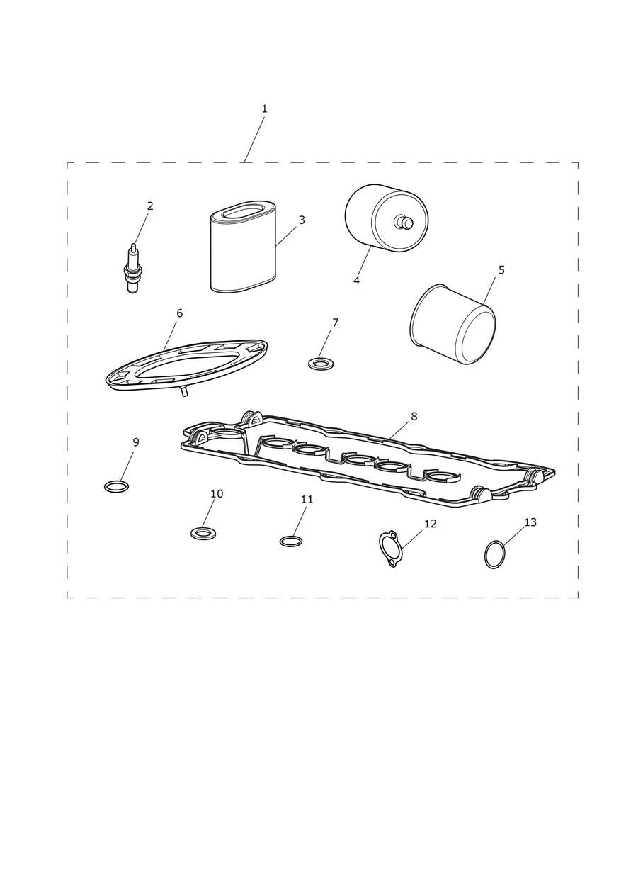 Service Kits exploded diagram