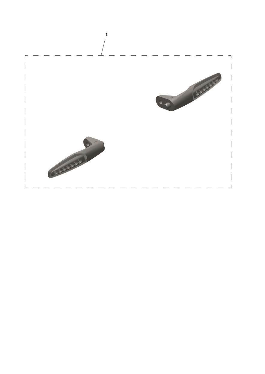 Scrolling Indicator, 315mm, Front exploded diagram