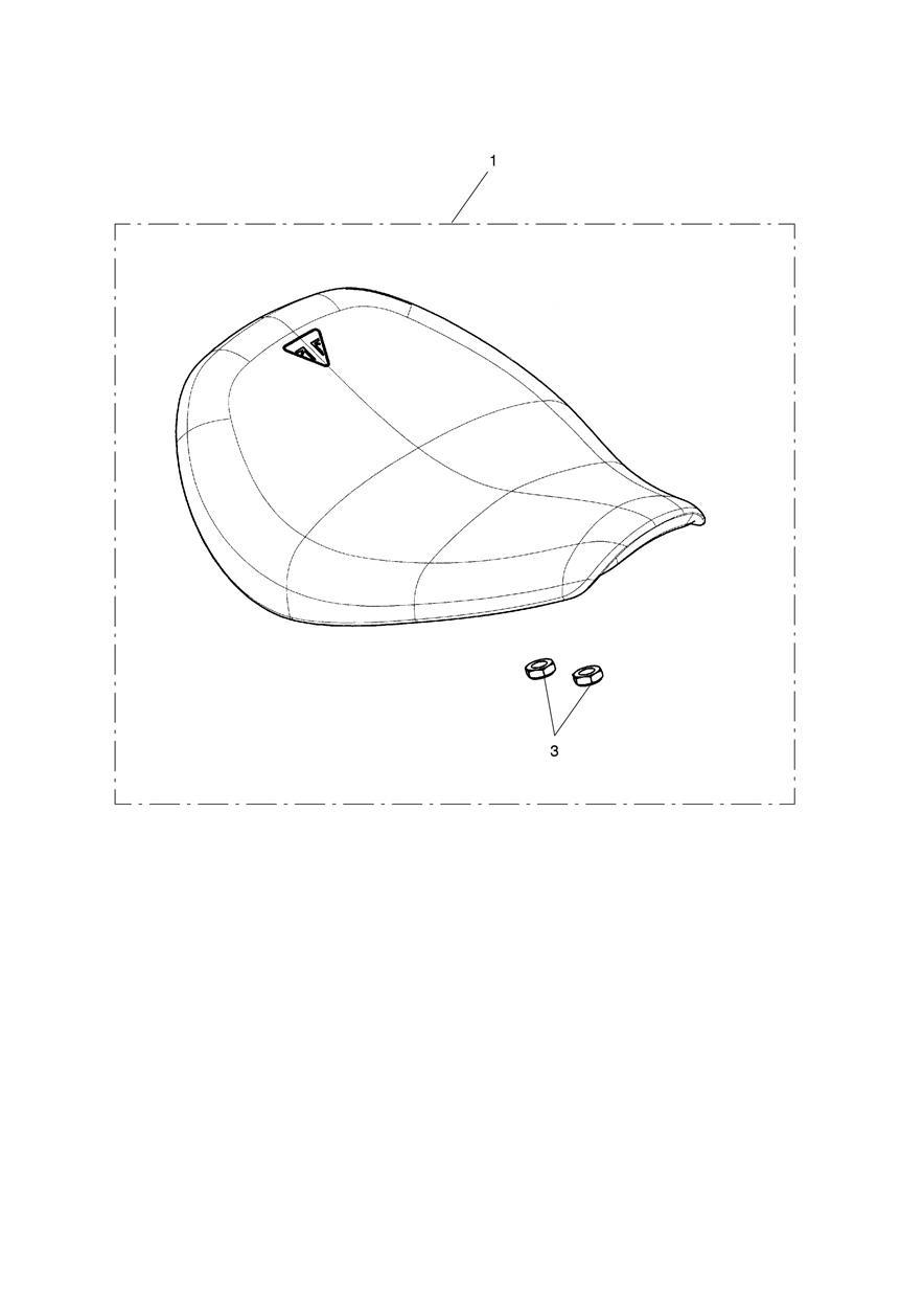 Statement Seat, Rider, Brown exploded diagram
