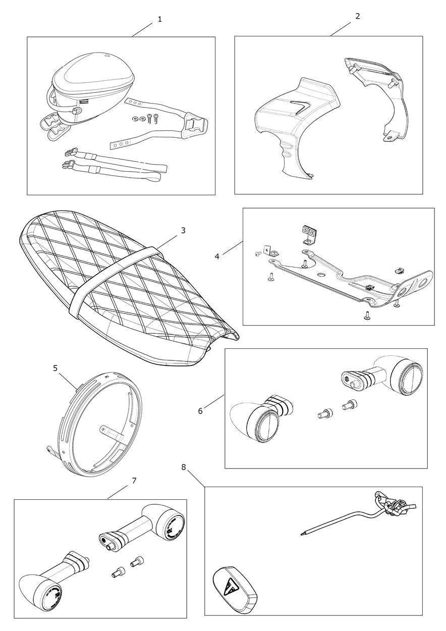 Speed Twin exploded diagram