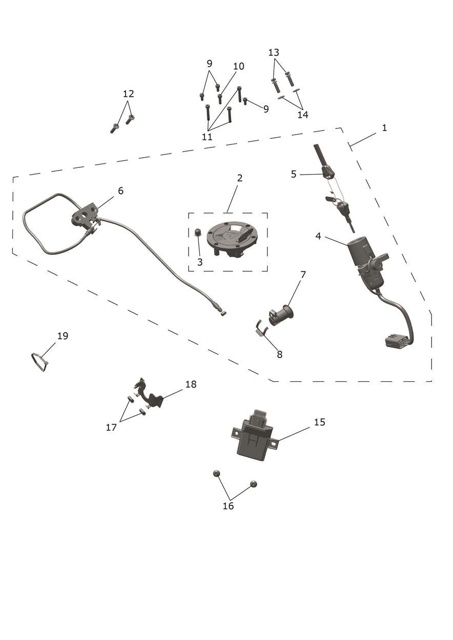 Lockset exploded diagram