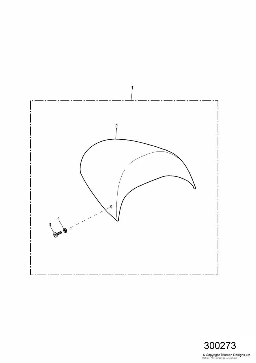 Seat Cowl exploded diagram