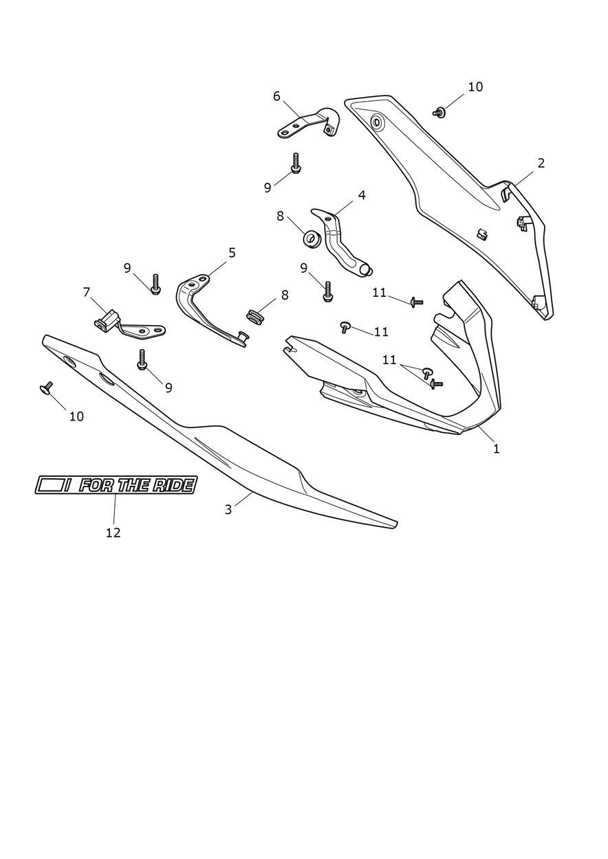 Bellypan exploded diagram