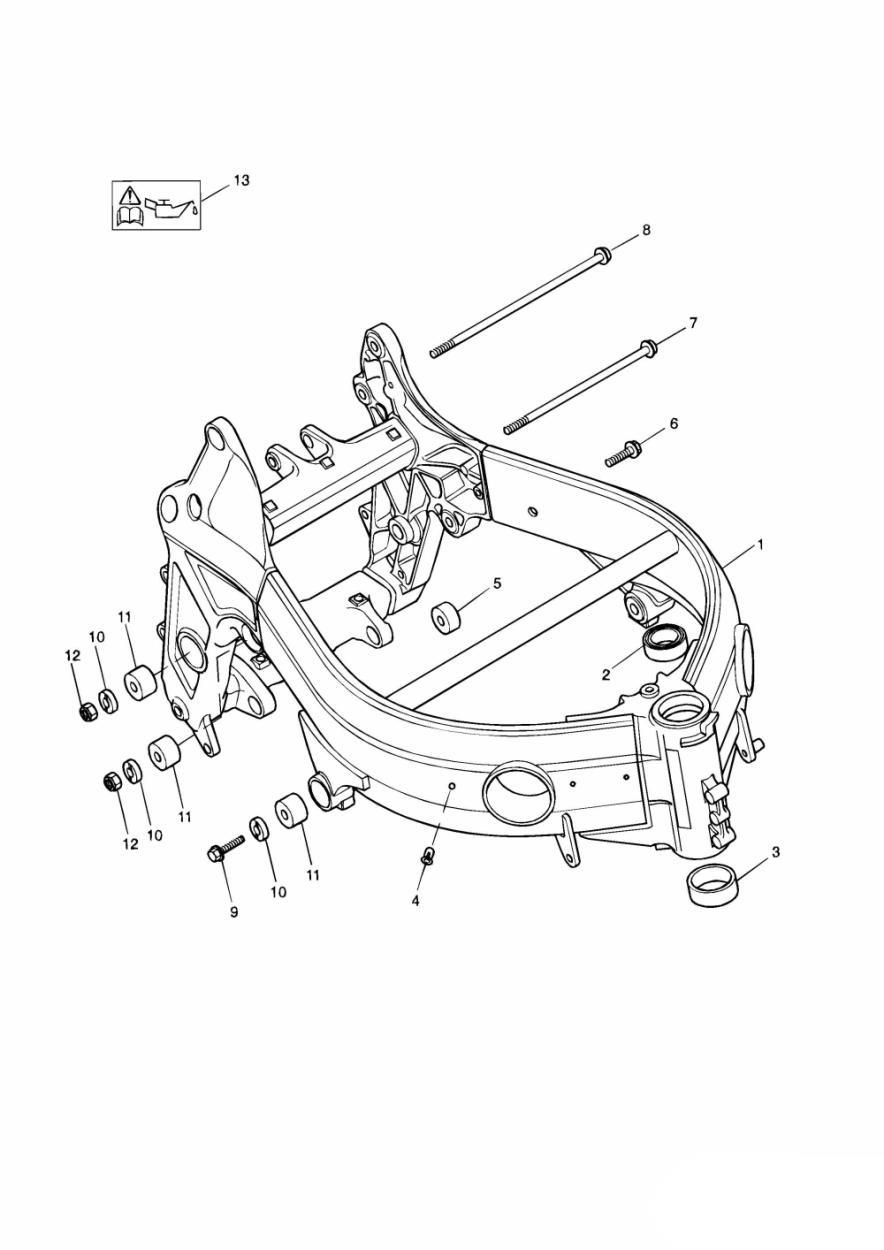 Main Frame & Fittings exploded diagram