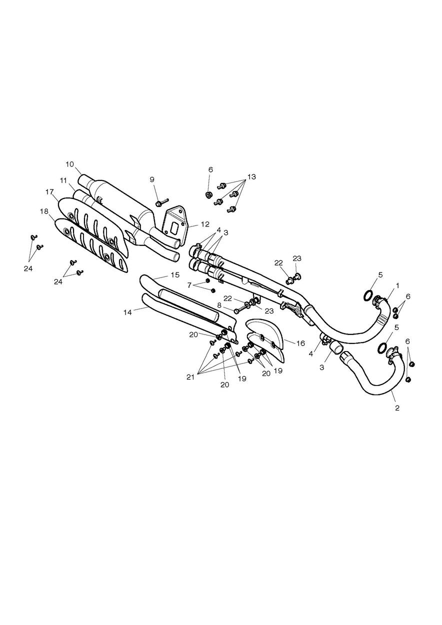 Exhaust System exploded diagram