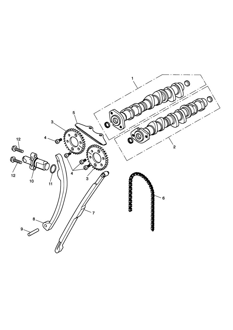 Camshaft & Camshaft Drive exploded diagram