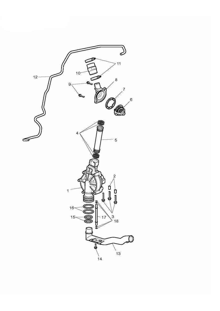 Cooling System - continued exploded diagram