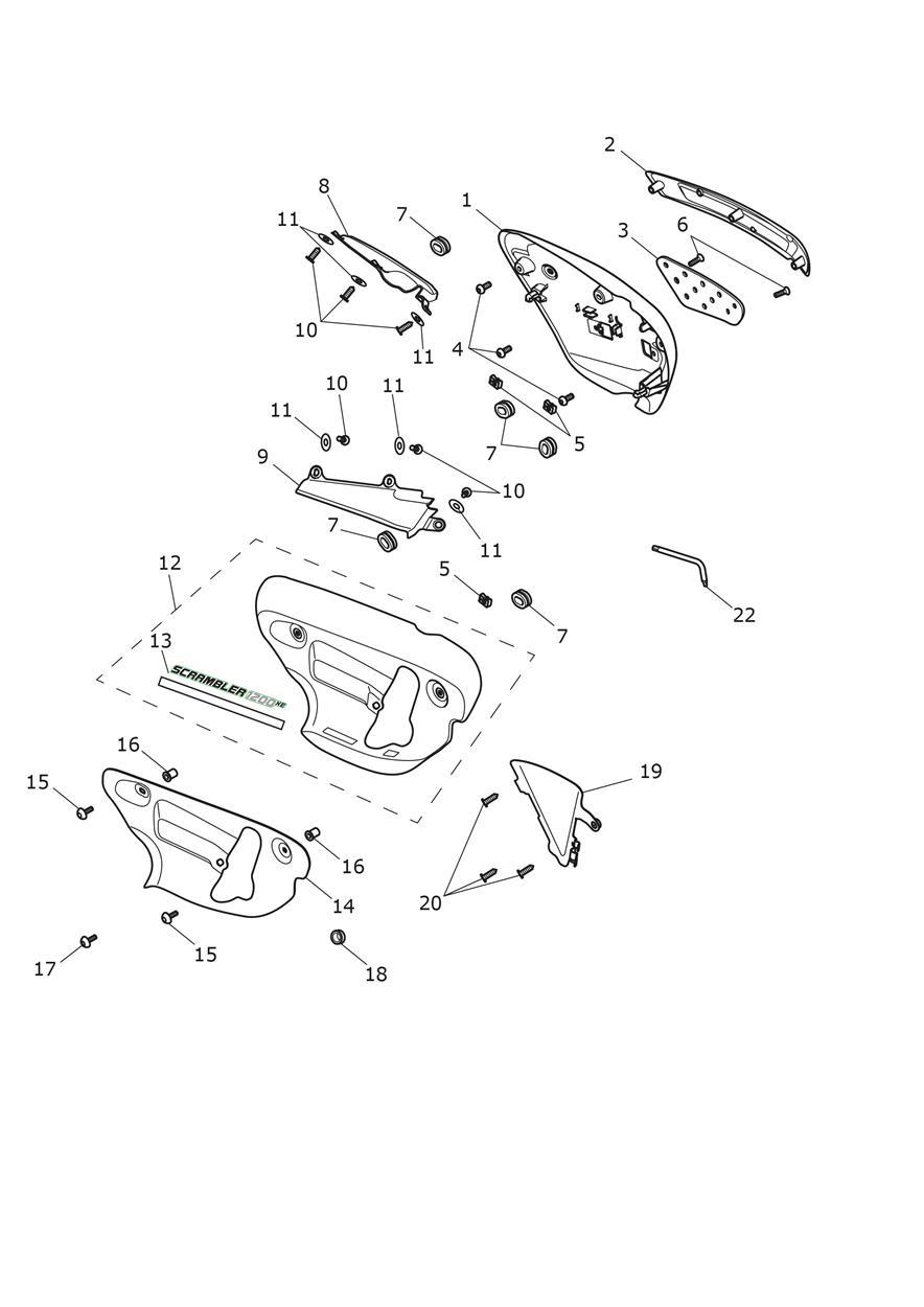 Side Panels exploded diagram