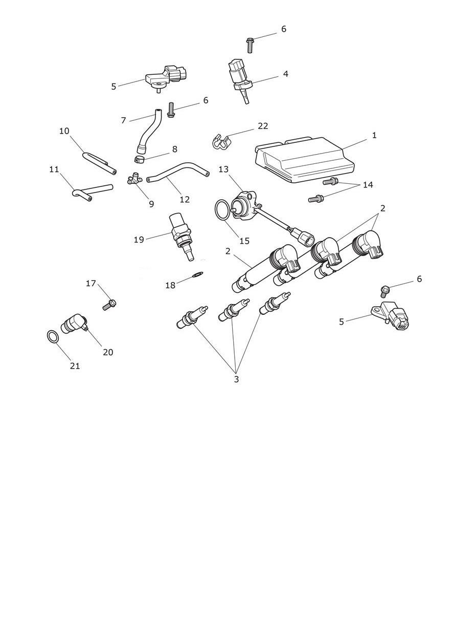 Engine Management System exploded diagram