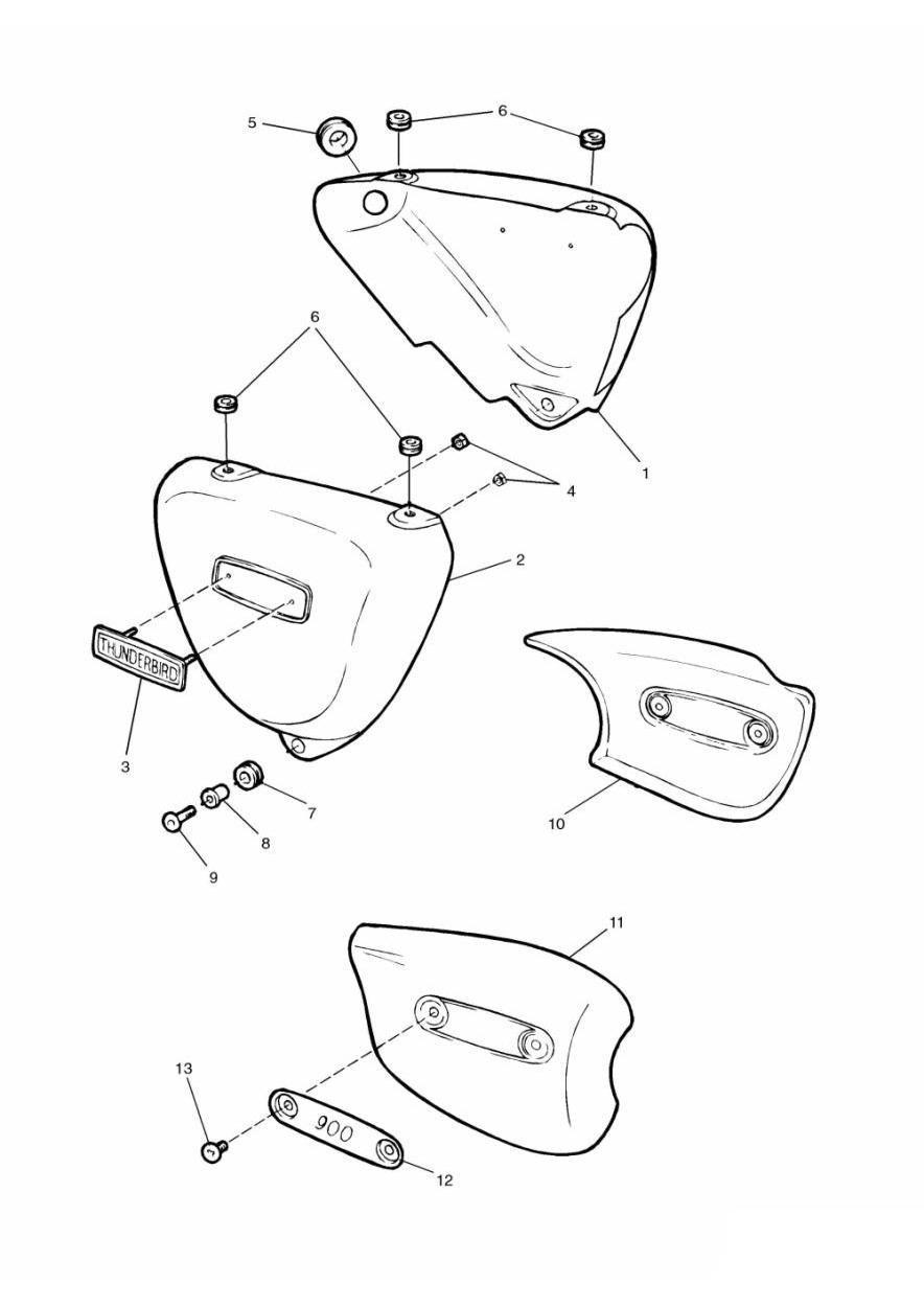 Bodywork exploded diagram