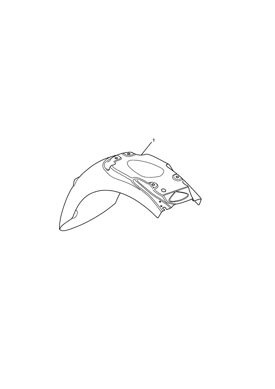 Rear Mudguard Kit exploded diagram