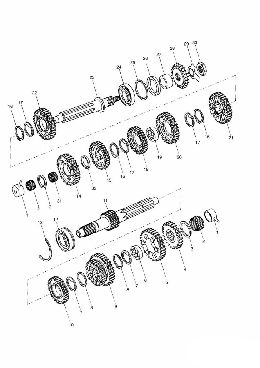 Transmission exploded diagram