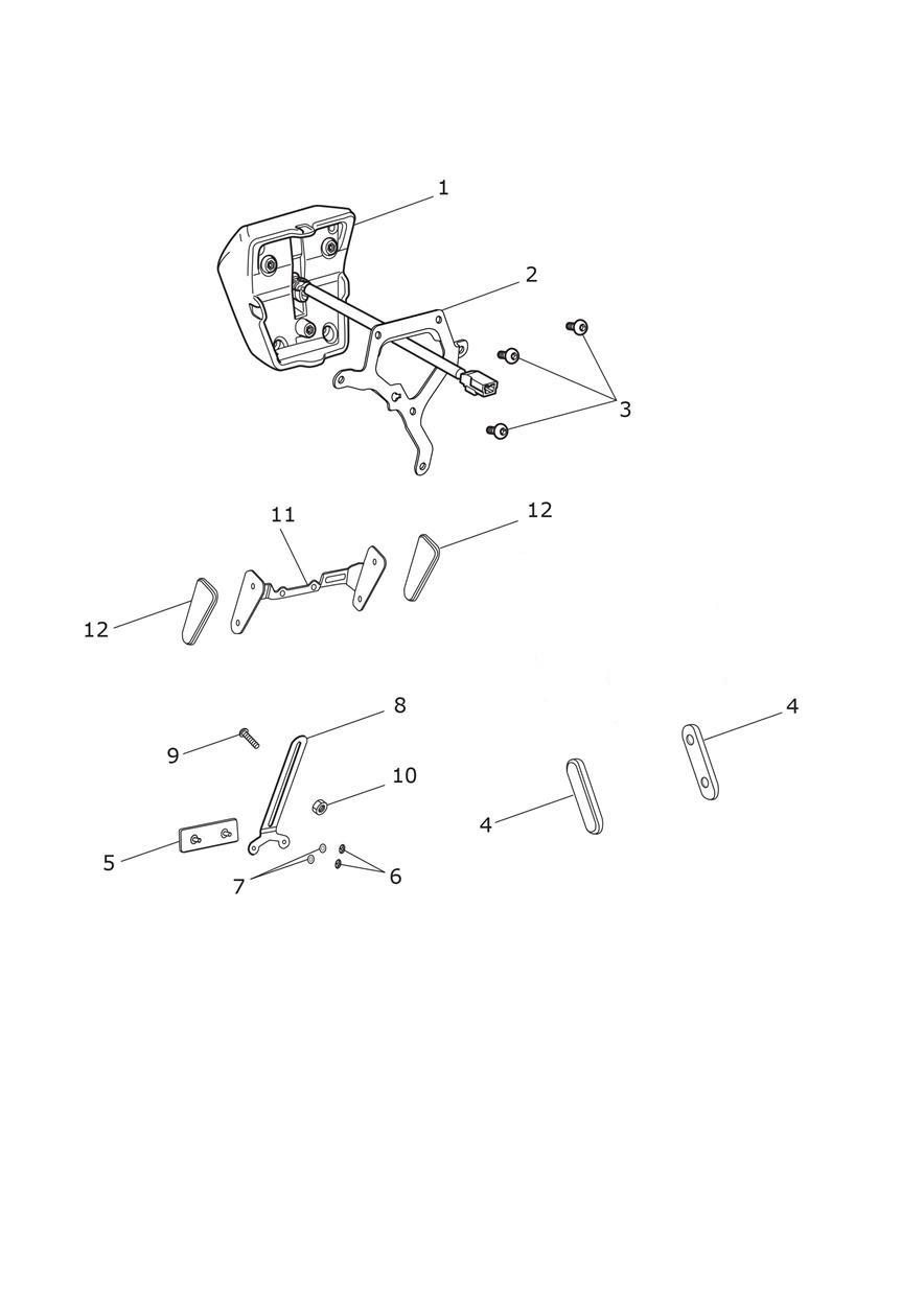 Rear Light & Reflectors exploded diagram