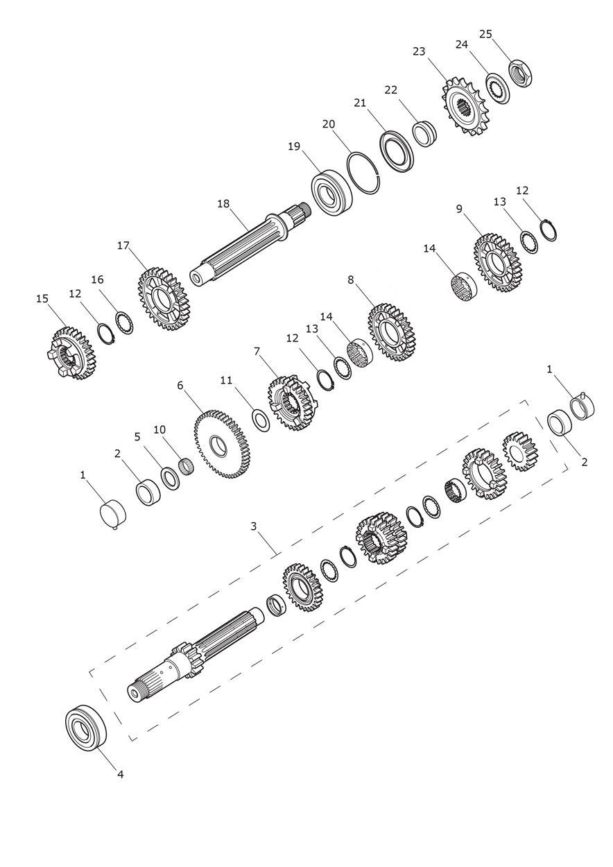 Transmission exploded diagram