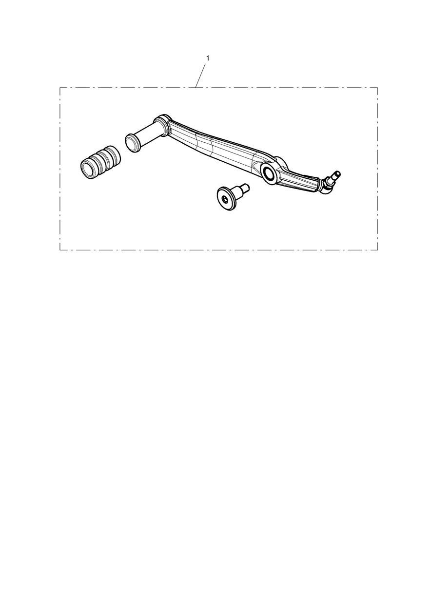 Gearchange Assembly Kit, Black exploded diagram