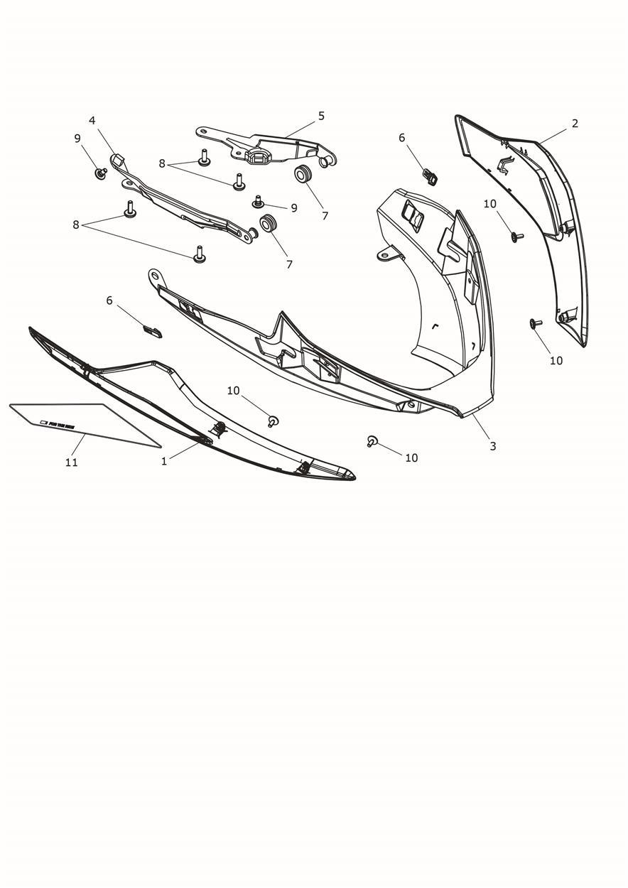 Bellypan exploded diagram