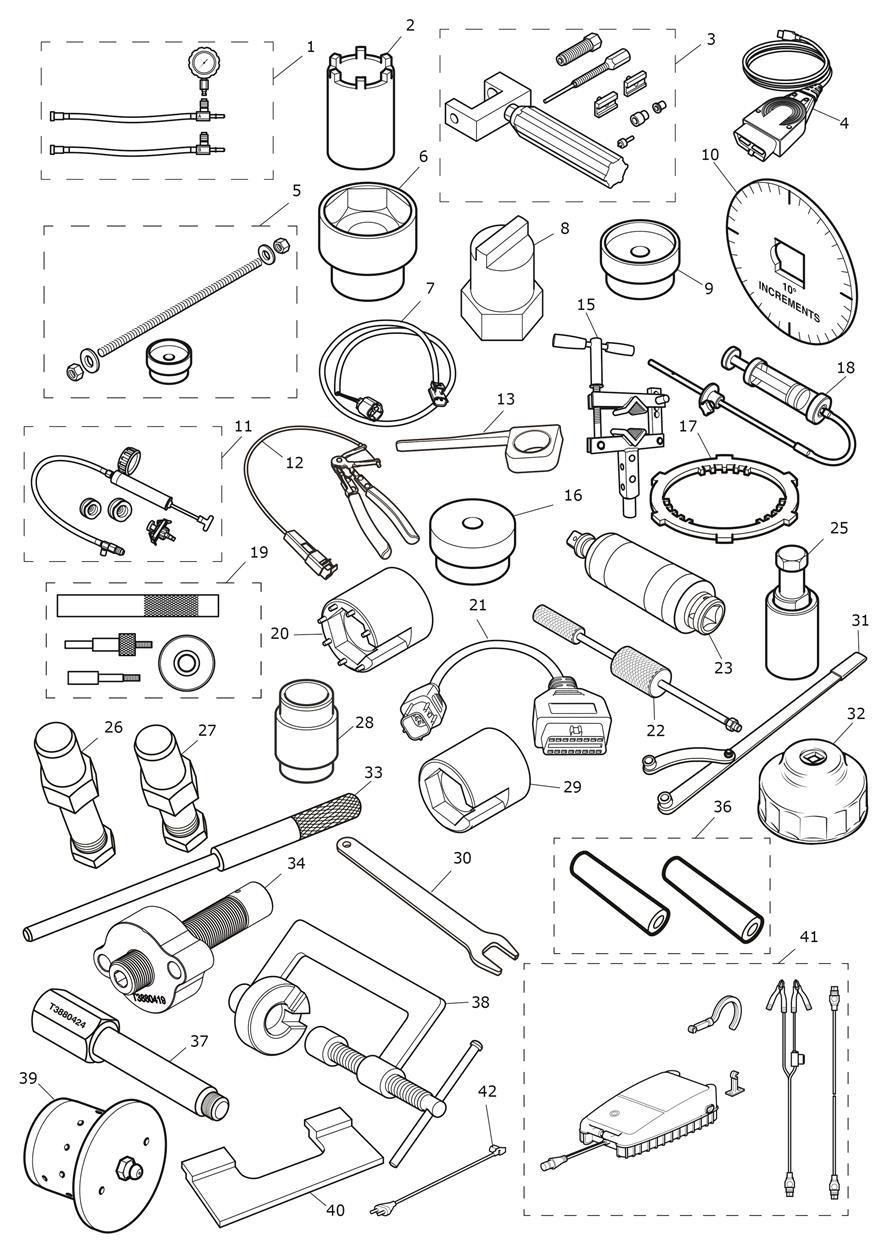 Service Tools exploded diagram