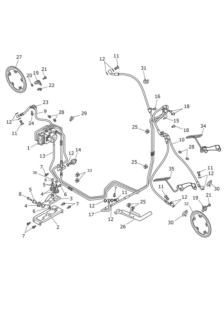 ABS Components exploded diagram