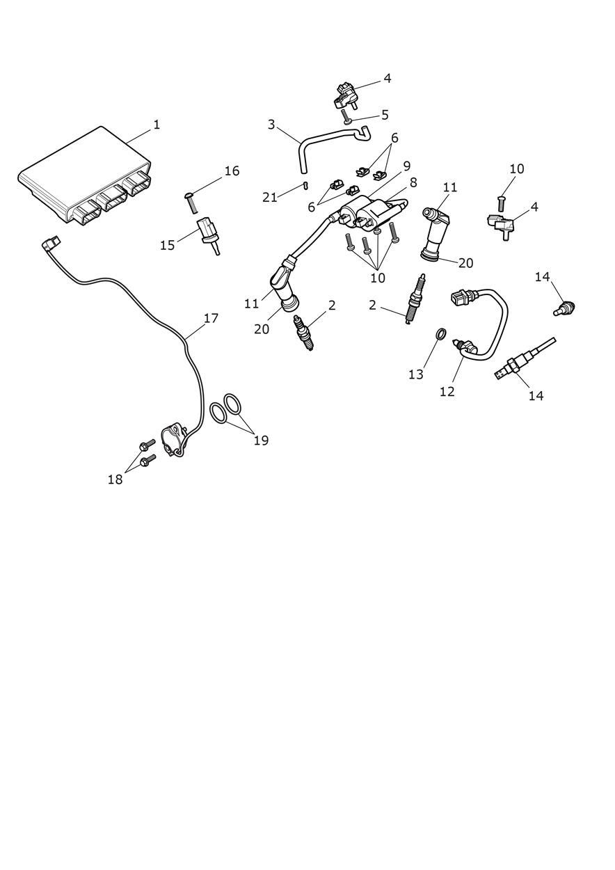 Engine Management System exploded diagram