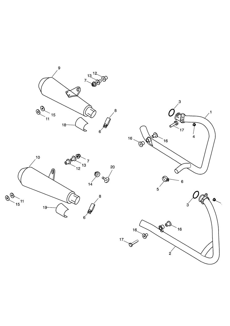 Exhaust System exploded diagram