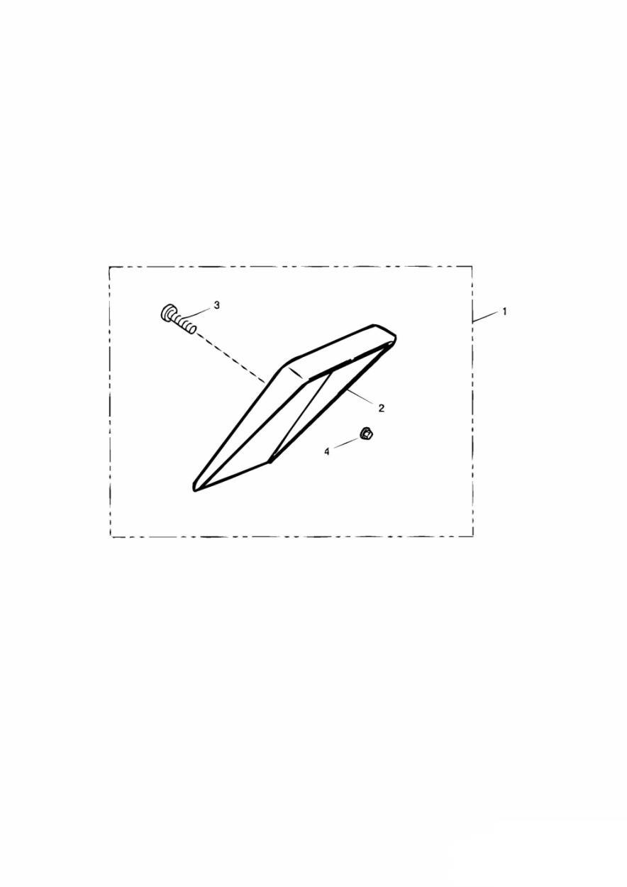 Rear Mudguard Extension exploded diagram