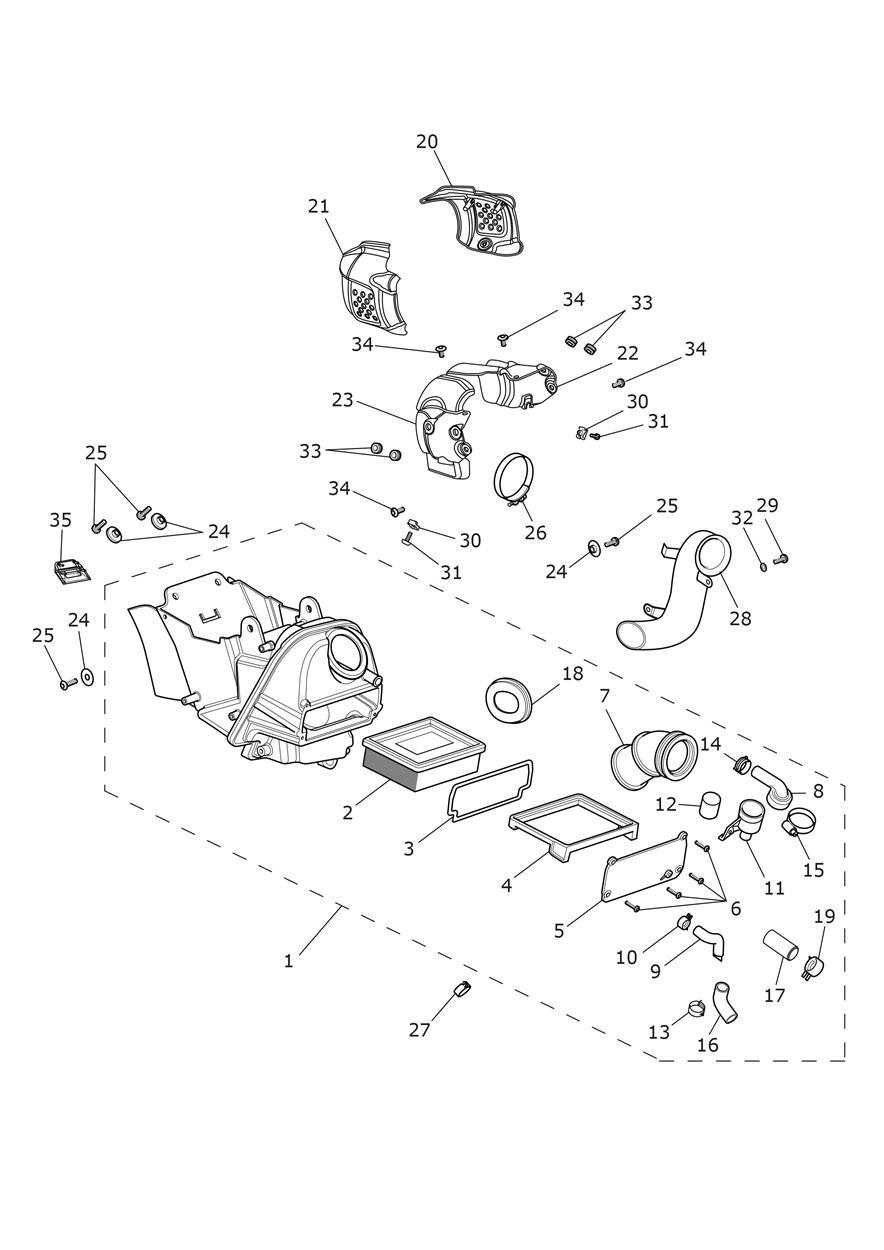 Airbox exploded diagram