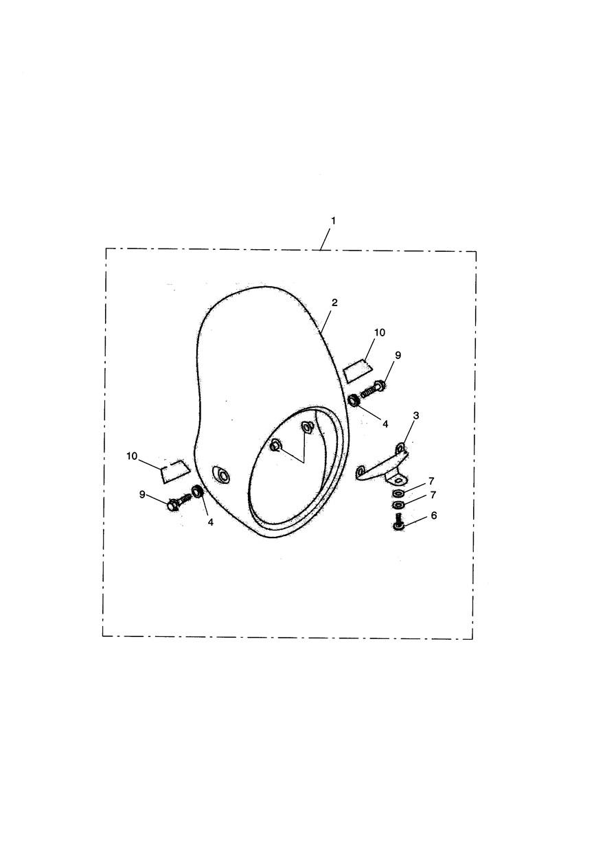 Flyscreen Kit, Solid Red Stripe exploded diagram