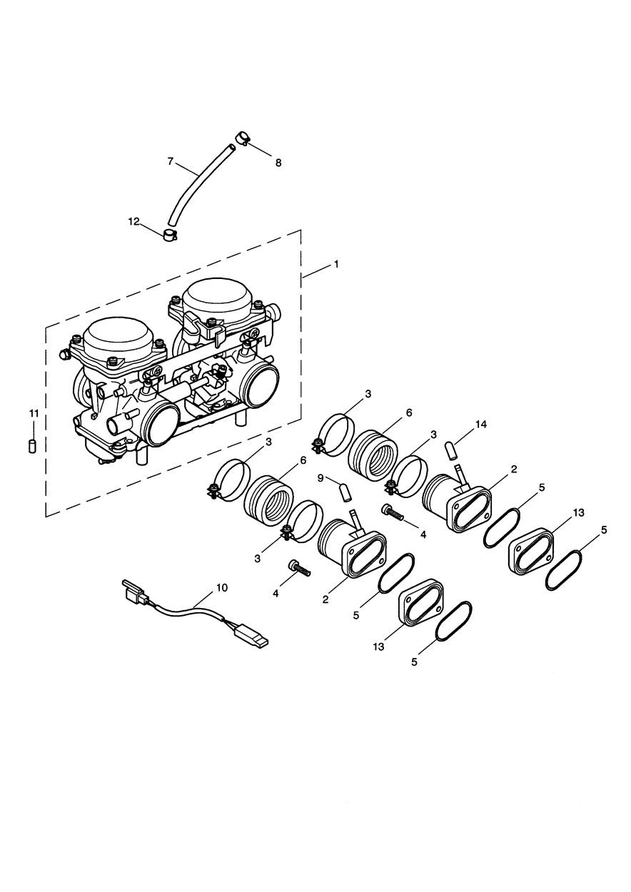 Carburettors - Bonneville exploded diagram