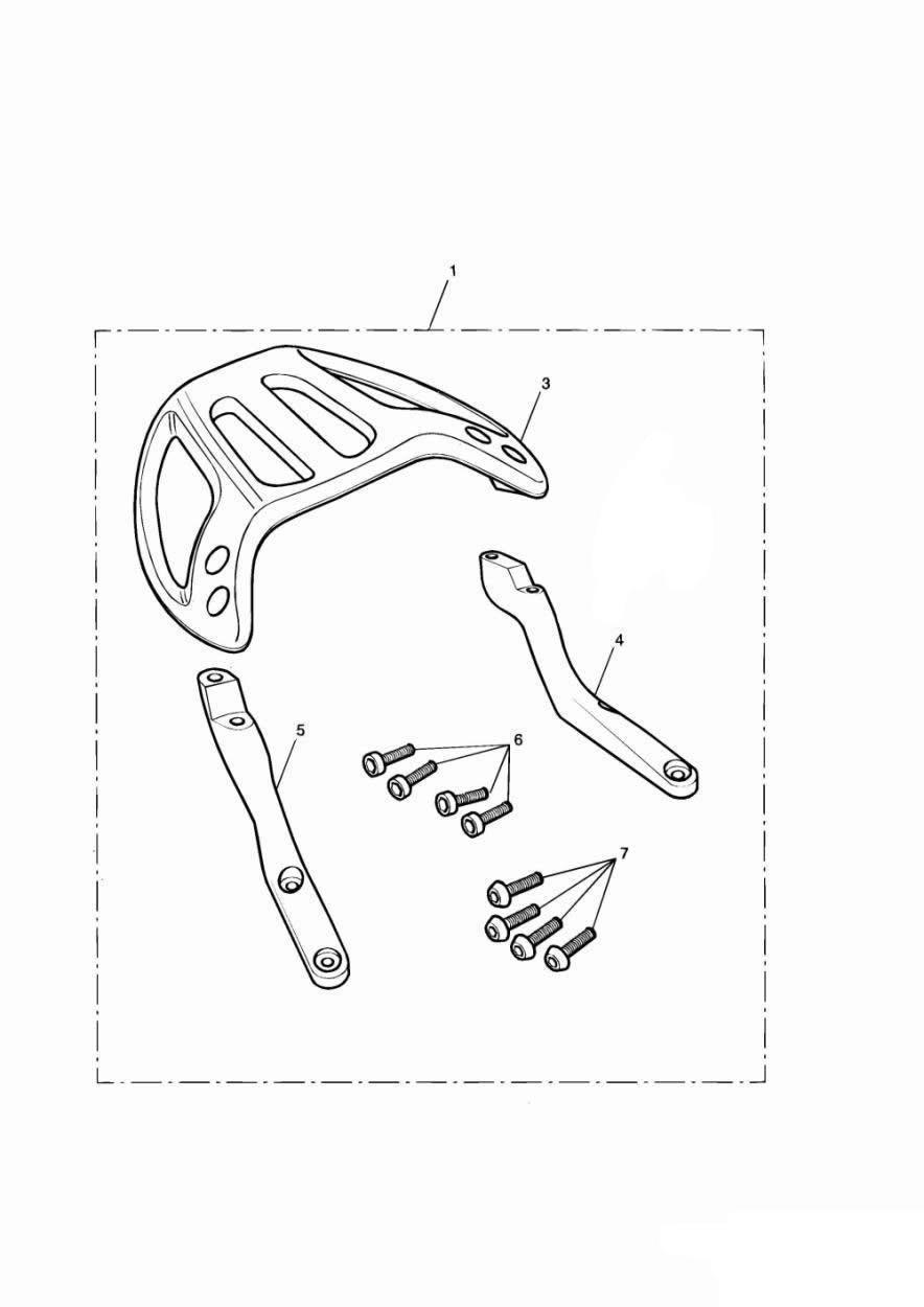 Top Rack Kit exploded diagram