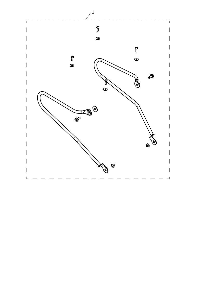 Pannier Rail Kit exploded diagram