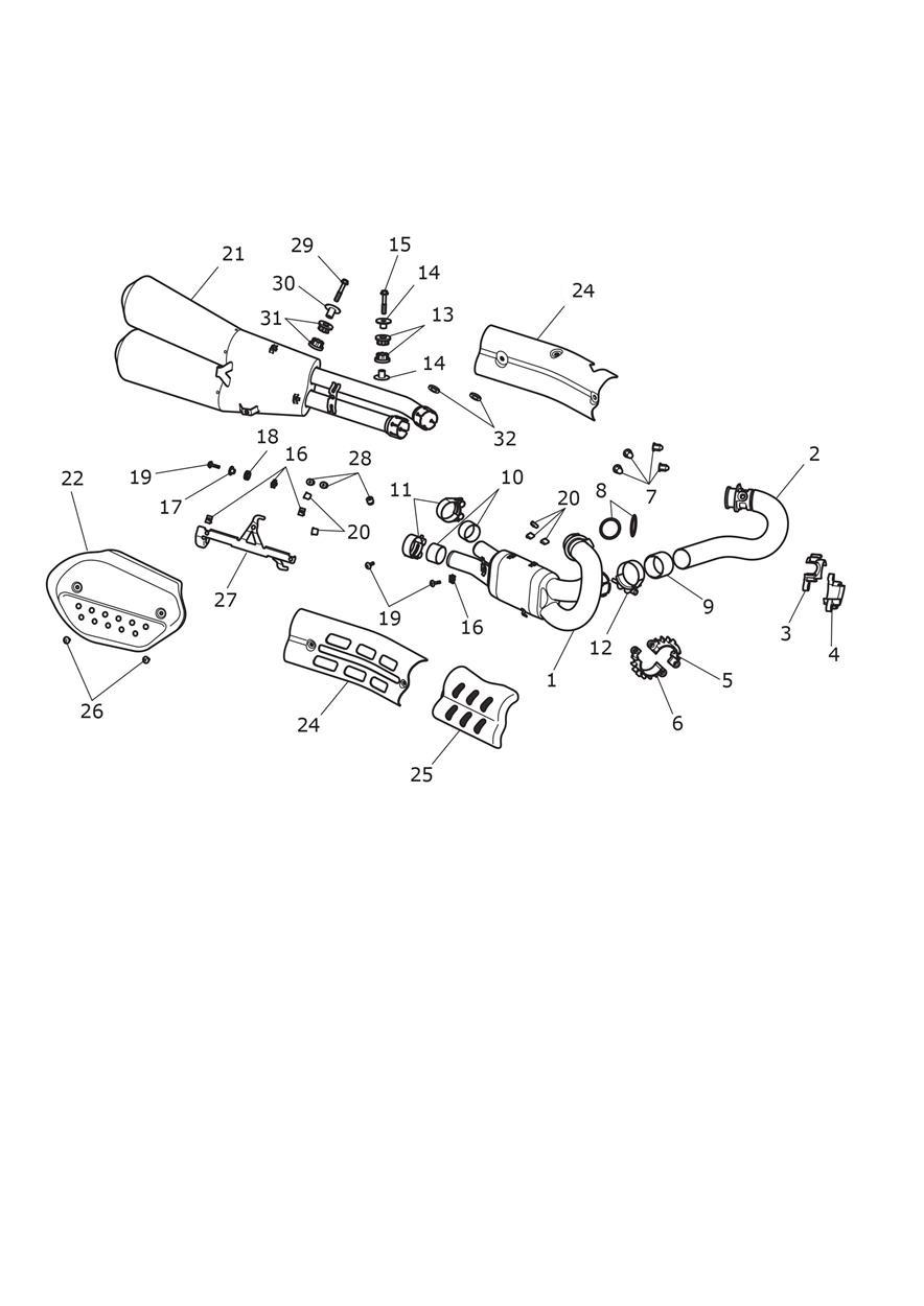 Exhaust System exploded diagram
