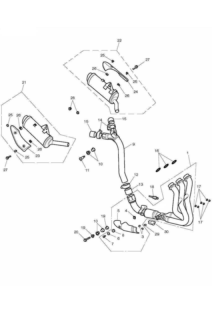 Exhaust System exploded diagram