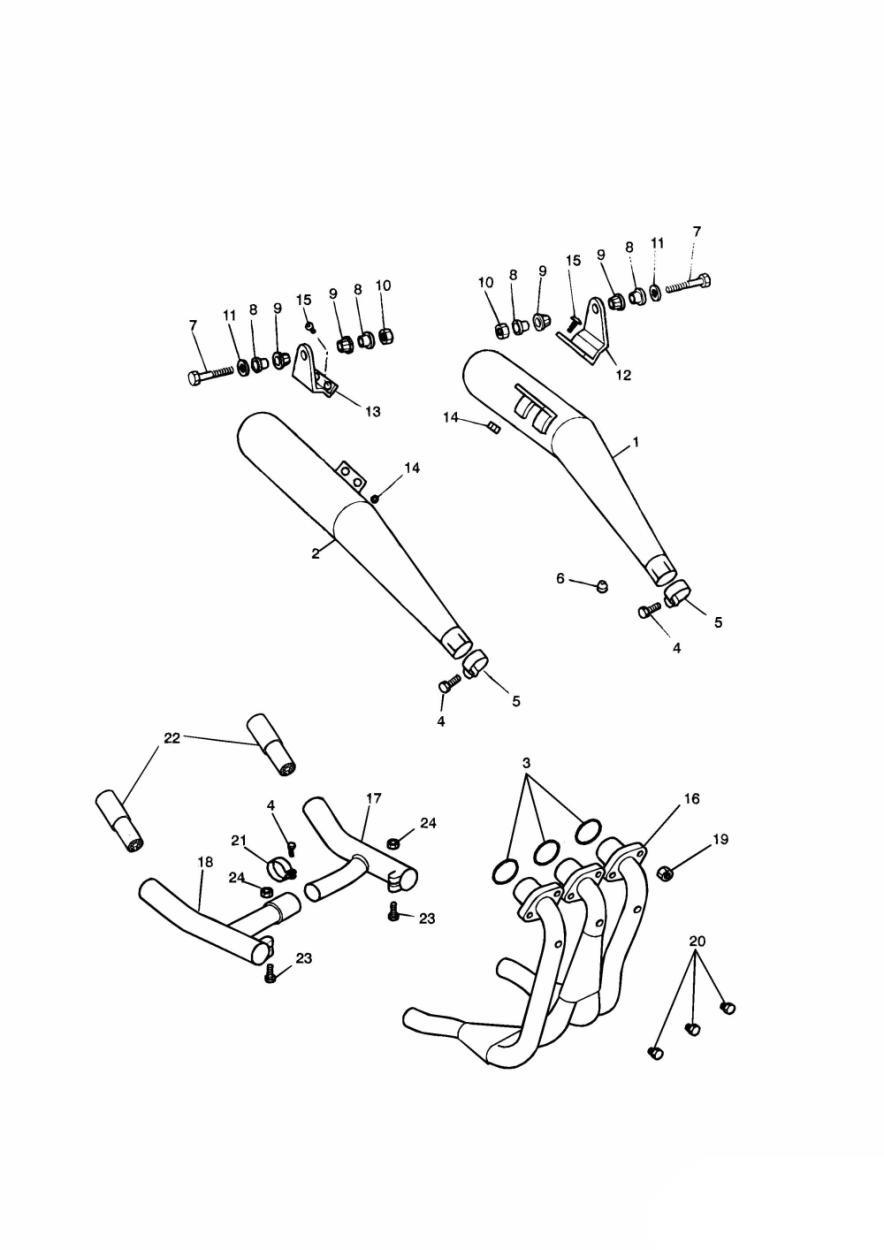 Exhaust System exploded diagram