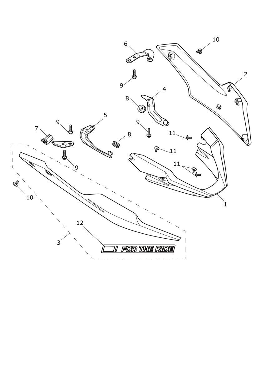Bellypan exploded diagram