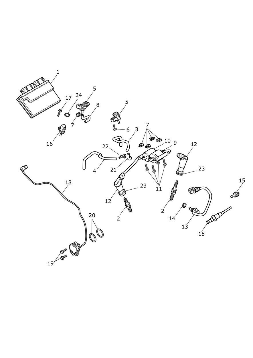 Engine Management System exploded diagram