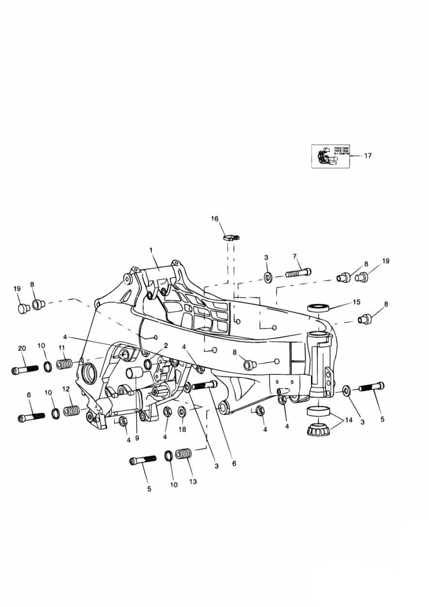 Main Frame & Fittings exploded diagram