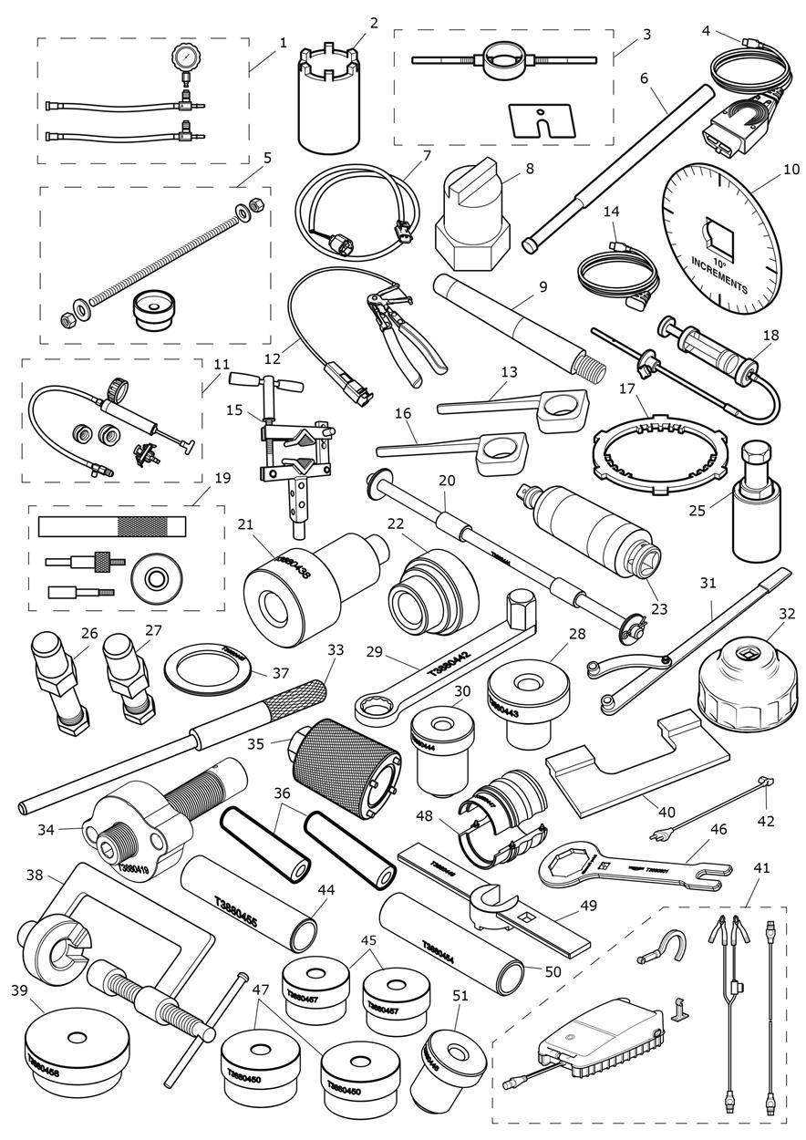 Service Tools exploded diagram