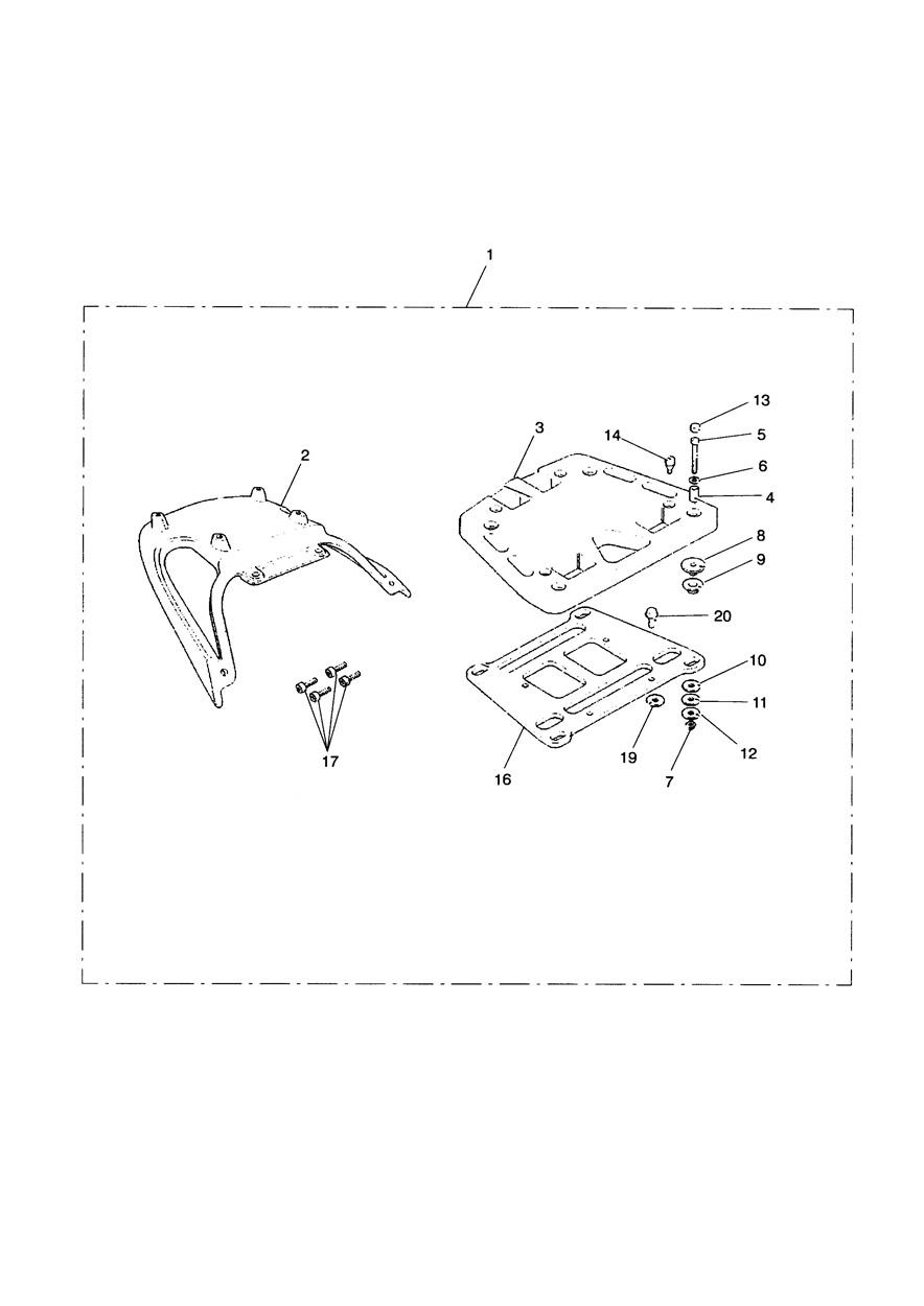 Sliding Carriage Rack Kit exploded diagram