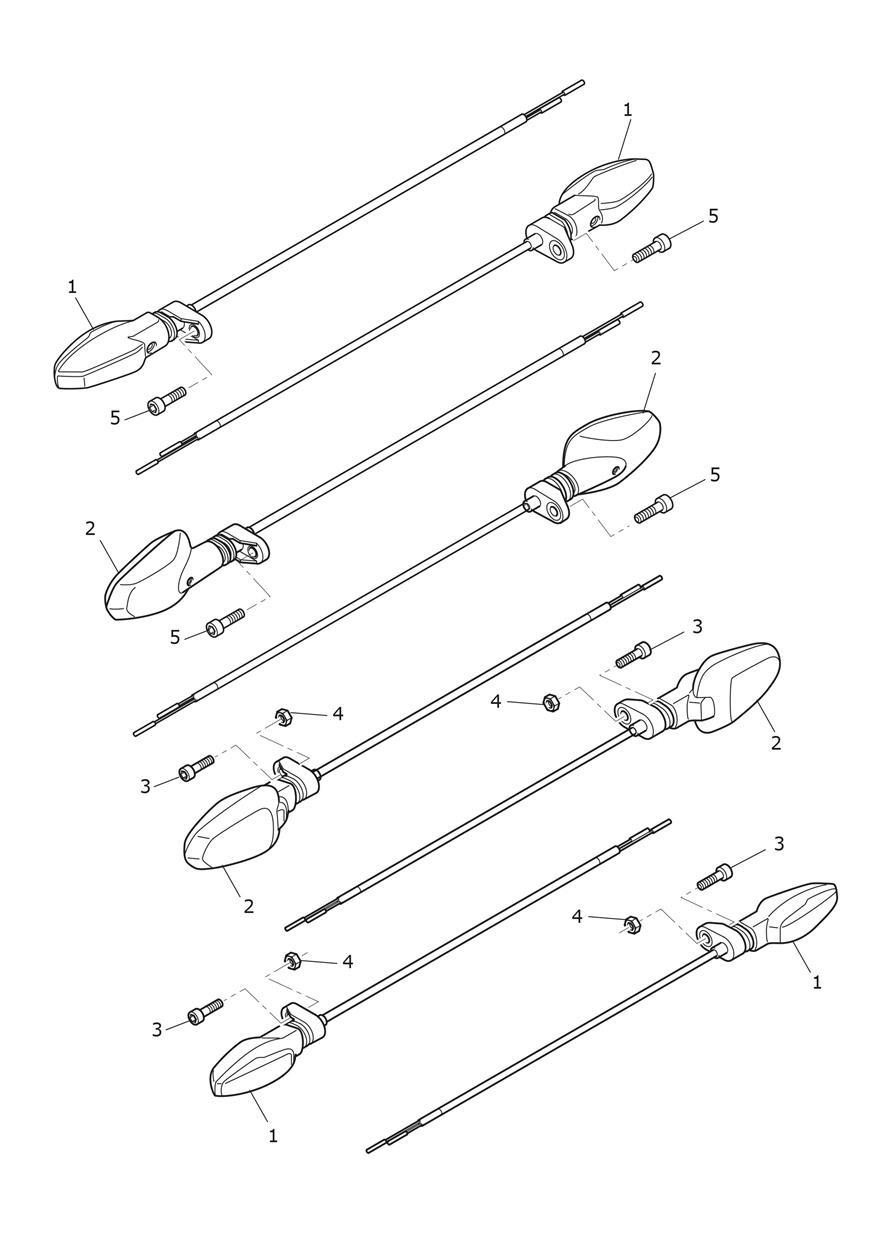 Indicators exploded diagram