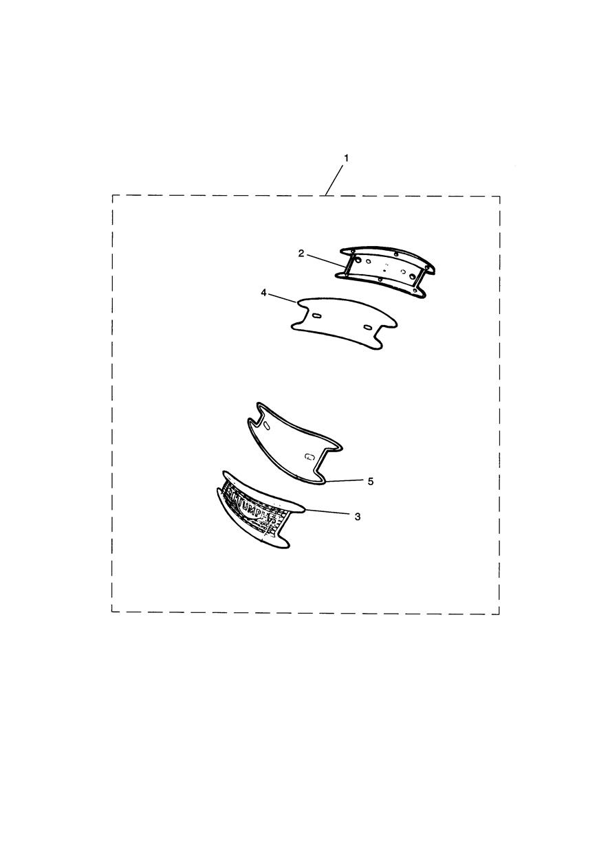 Bonneville Tank Badge Kit exploded diagram
