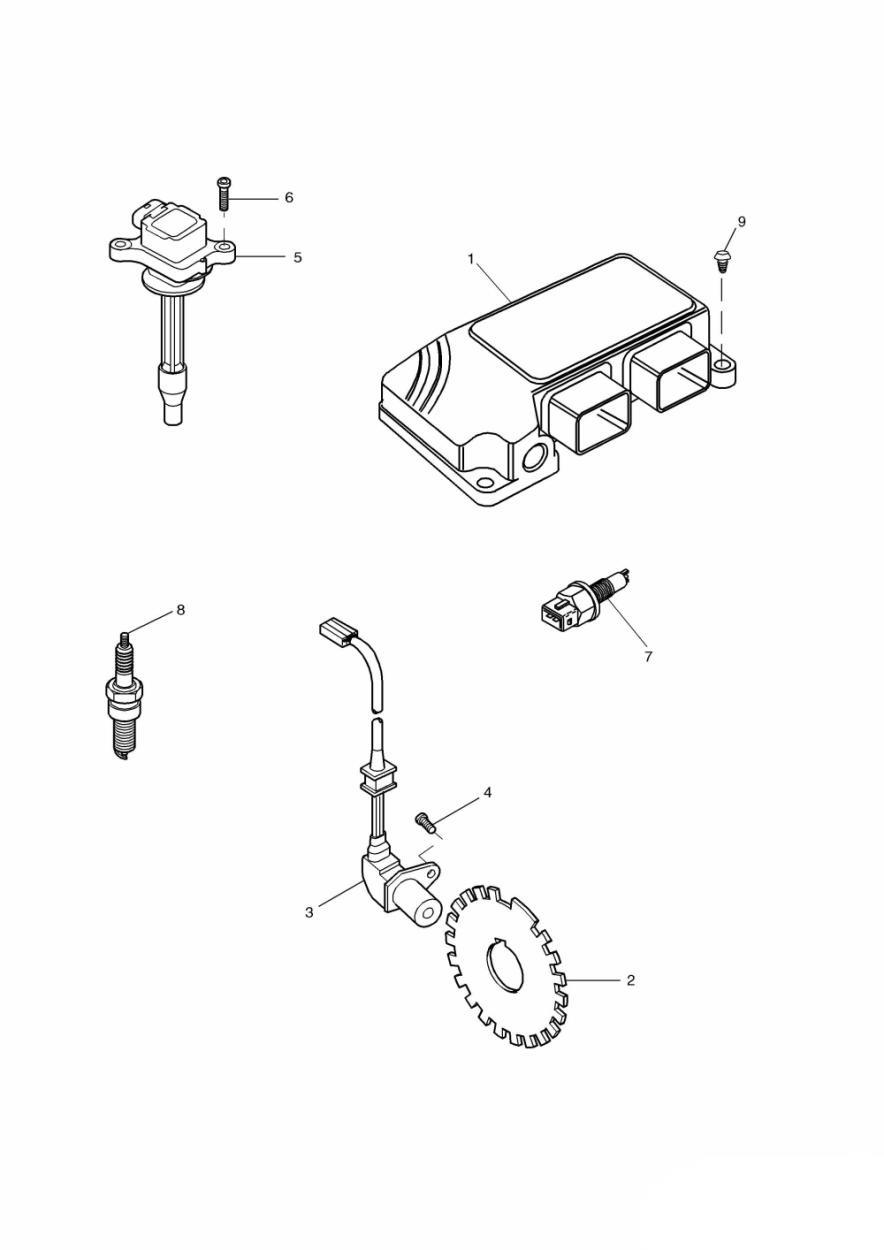 Engine Management System exploded diagram