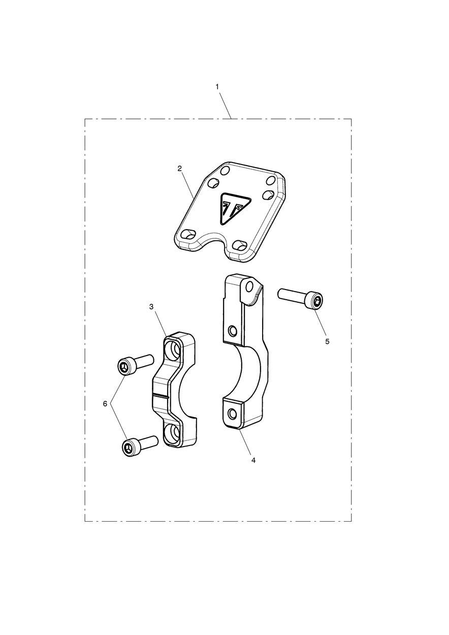 GPS Mount Kit exploded diagram