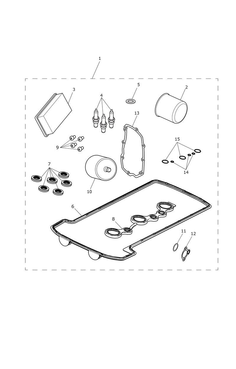 Engine Service Kit exploded diagram