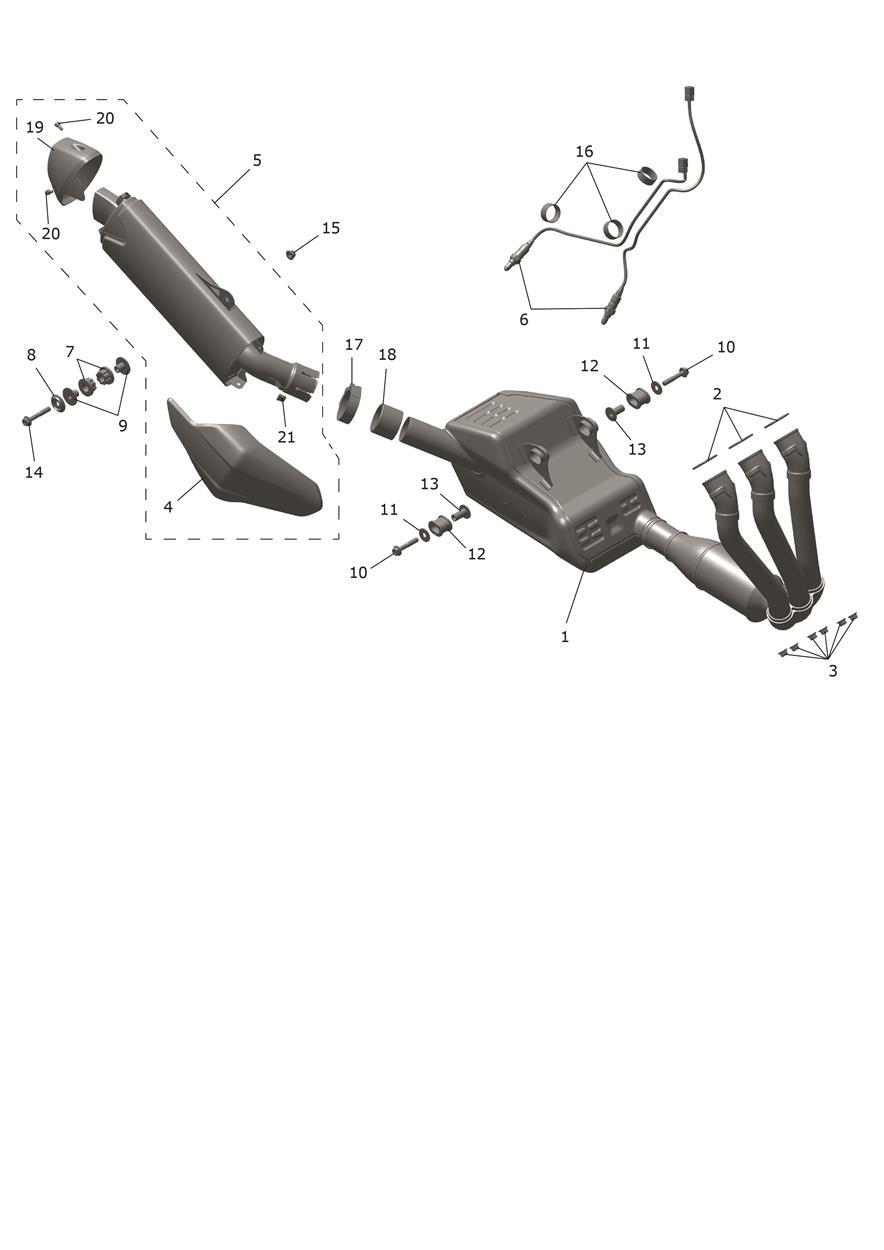 Exhaust System exploded diagram