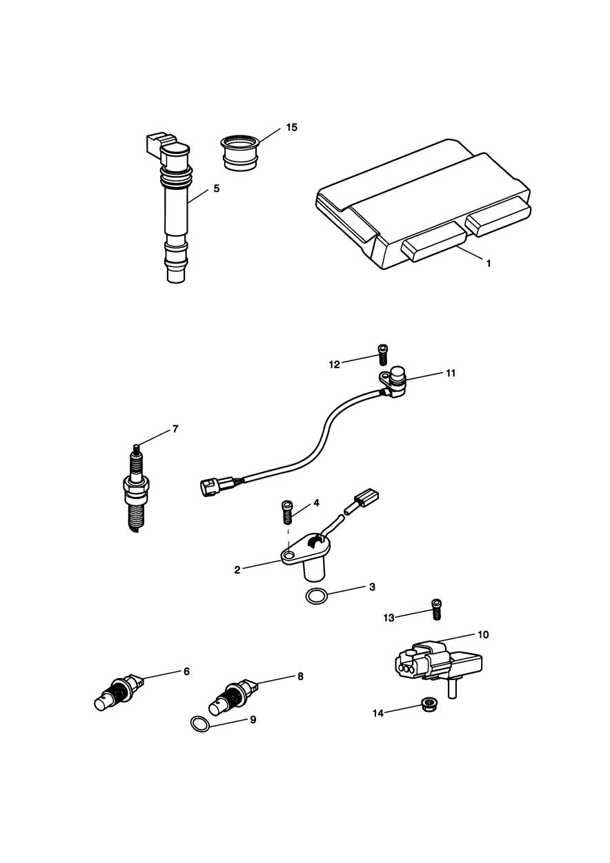 Engine Management System exploded diagram