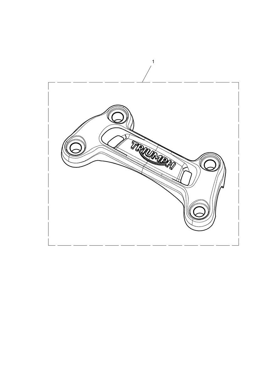 Upper Handlebar Clamp exploded diagram