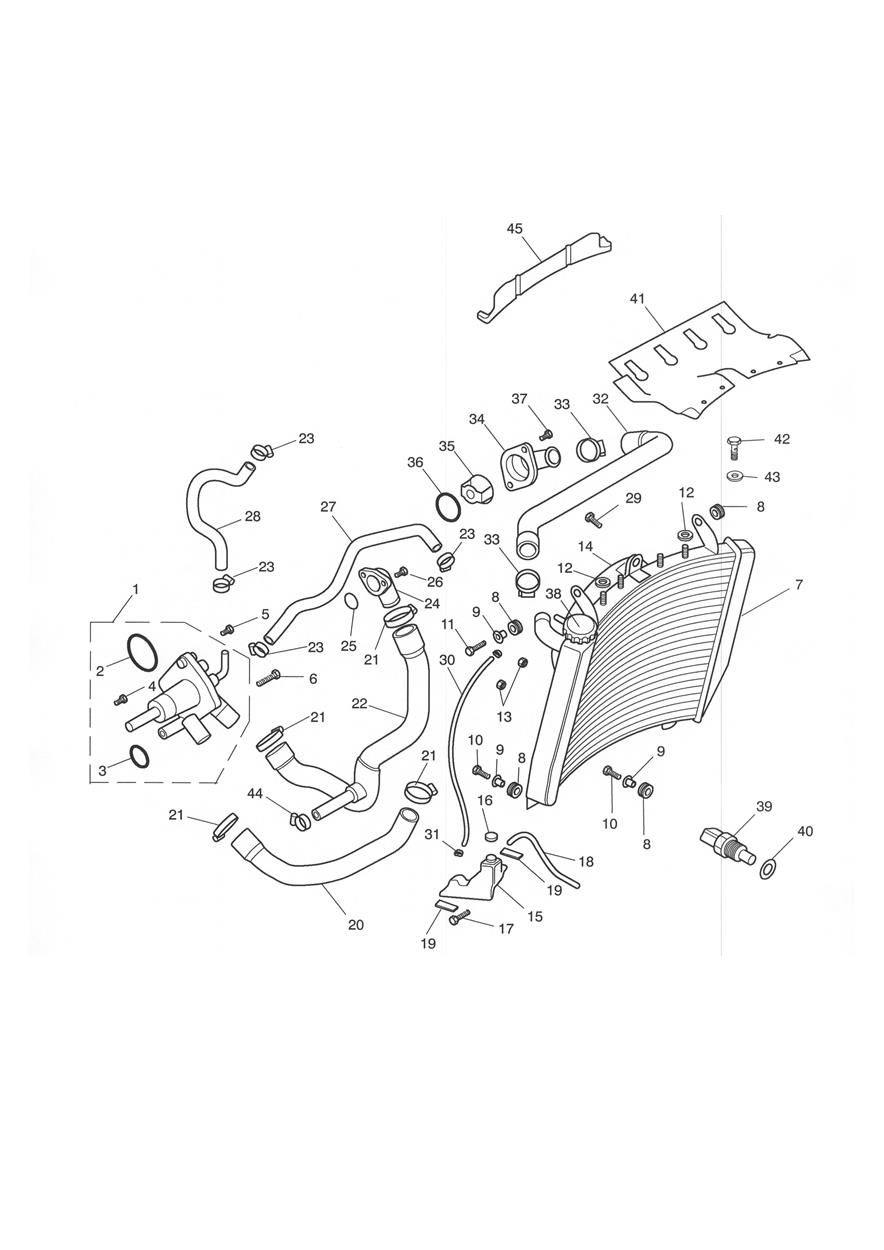 Cooling System exploded diagram