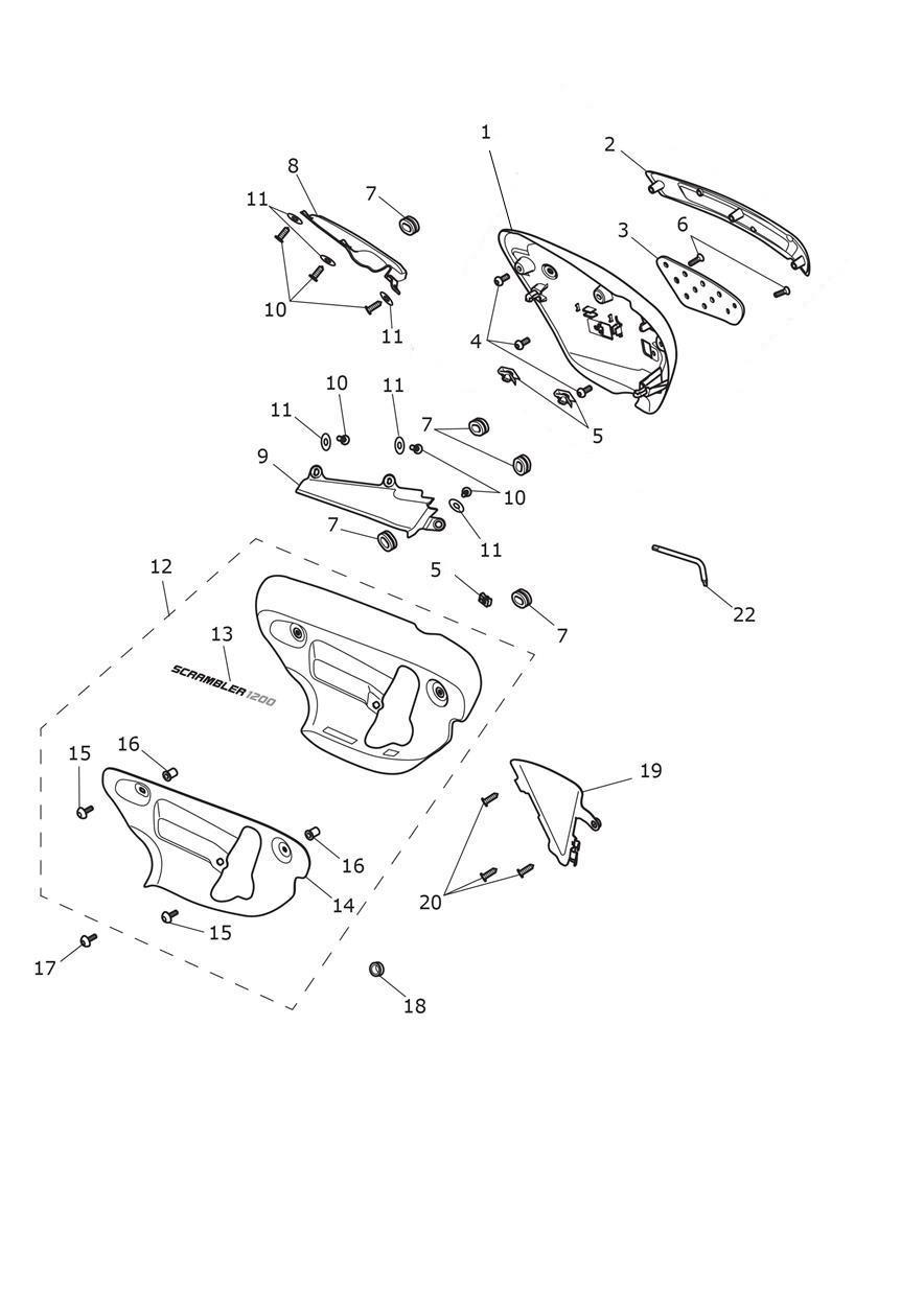 Side Panels exploded diagram