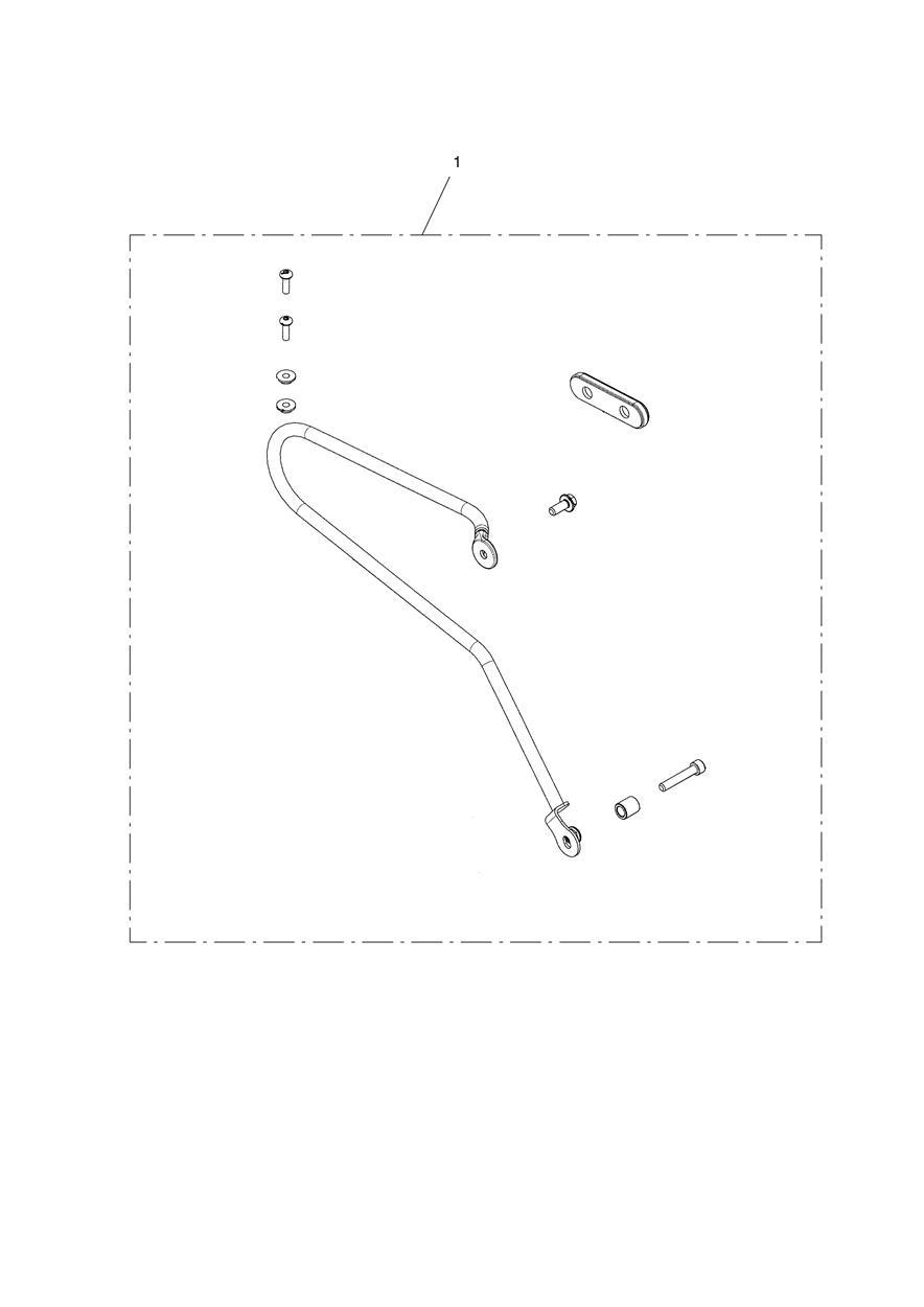 Pannier Rail Kit, LH exploded diagram